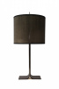 ЛАМПА НАСТОЛЬНАЯ SISSY, D32х72H  (PELLE VERMONT LUX 540 CUOIO, ЦВ. BRONZE SHADOW, LAMPSHADE MELANGE GREY, EL.RUSSIA/002)